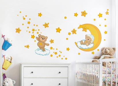 0Cm-180Cm Kinderzimmer Babyzimmer Entfernbare Wandtattoos Wandbilder ufengke® Cute Cartoon-Katze Löwe Panda Messlatten Wandsticker 