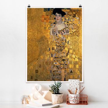 Poster - Gustav Klimt - Adele Bloch-Bauer I - Hochformat 3:4