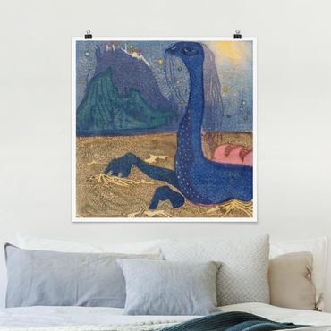 Poster - Wassily Kandinsky - Mondnacht - Quadrat 1:1