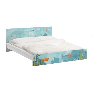 Möbelfolie für IKEA Malm Bett niedrig 180x200cm - Klebefolie No.EK57 Meereslandschaft