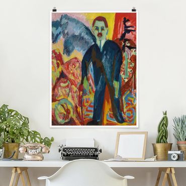 Poster - Ernst Ludwig Kirchner - Der Krankenwärter - Hochformat 3:4