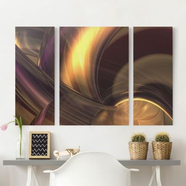 Leinwandbild 3-teilig - Enchanted Fire - Triptychon