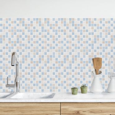 Küchenrückwand - Mosaikfliesen Meersand