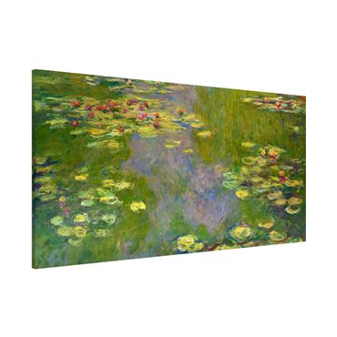 Magnettafel - Claude Monet - Grüne Seerosen - Memoboard Panorama Querformat 1:2