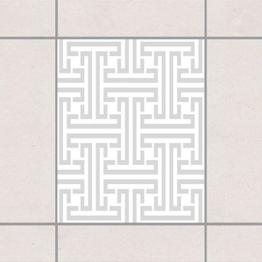 Fliesenaufkleber - Dekoratives Labyrinth Light Grey