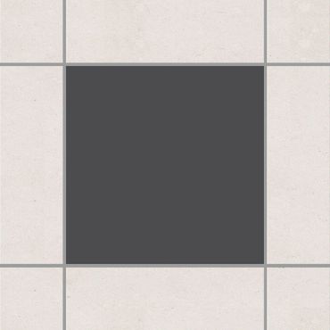 Fliesenaufkleber - Colour Dark Grey Grau