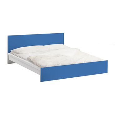 Möbelfolie für IKEA Malm Bett niedrig 160x200cm - Klebefolie Colour Royal Blue