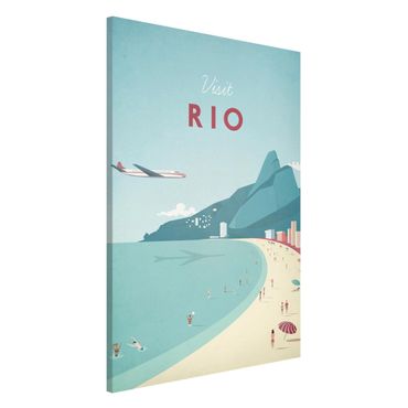Magnettafel - Reiseposter - Rio de Janeiro - Memoboard Hochformat 3:2