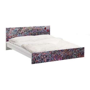 Möbelfolie für IKEA Malm Bett niedrig 180x200cm - Klebefolie Verona - Romeo & Julia