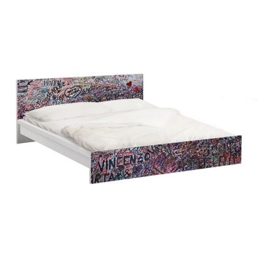 Möbelfolie für IKEA Malm Bett niedrig 160x200cm - Klebefolie Verona - Romeo & Julia