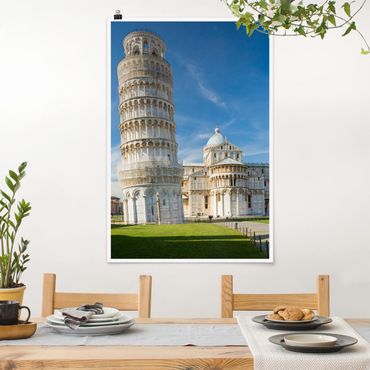 Poster - Der schiefe Turm von Pisa - Hochformat 3:2