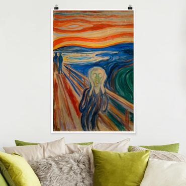 Poster - Edvard Munch - Der Schrei - Hochformat 3:2