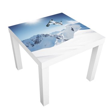 Möbelfolie für IKEA Lack - Klebefolie Fliegender Snowboarder