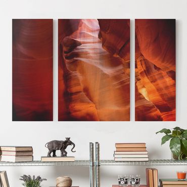 Leinwandbild 3-teilig - Antelope Canyon - Triptychon