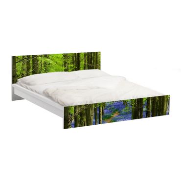 Möbelfolie für IKEA Malm Bett niedrig 180x200cm - Klebefolie Wanderweg in Hertfordshire