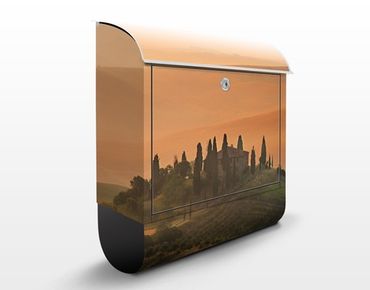 Briefkasten mit Zeitungsfach - Dreams of Tuscany - Wandbriefkasten