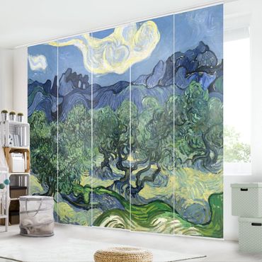 Schiebegardinen Set - Vincent van Gogh - Olivenbäume - Flächenvorhänge