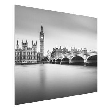 Forex Fine Art Print - Westminster Brücke und Big Ben - Querformat 3:4