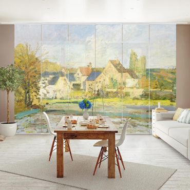 Schiebegardinen Set - Camille Pissarro - Landschaft bei Pontoise - Flächenvorhänge