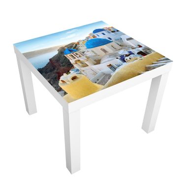 Möbelfolie für IKEA Lack - Klebefolie View Over Santorini