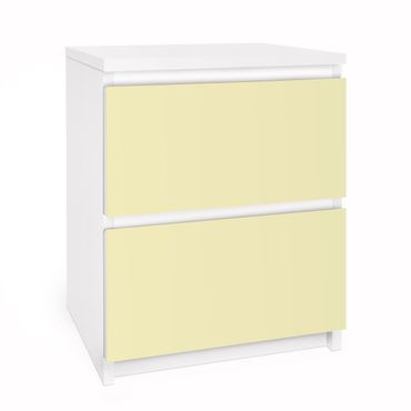Möbelfolie für IKEA Malm Kommode - Selbstklebefolie Colour Crème