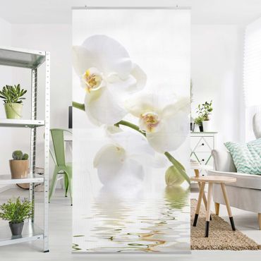 Raumteiler - White Orchid Waters 250x120cm