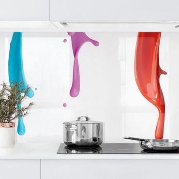 Küchenrückwand - Farbspritzer