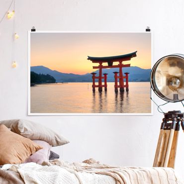Poster - Torii am Itsukushima - Querformat 2:3