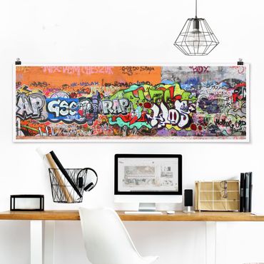 Poster - Graffiti - Panorama Querformat
