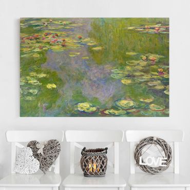 Leinwandbild - Claude Monet - Grüne Seerosen - Querformat 2:3