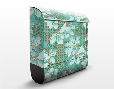 Design Briefkasten Orientalisches Blumenmuster 39x46x13cm