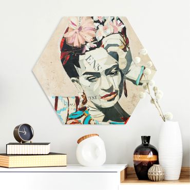 Hexagon Bild Forex - Frida Kahlo - Collage No.1