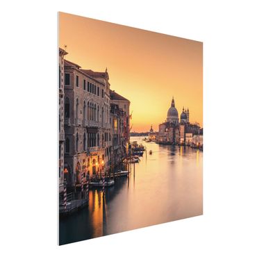 Forex Fine Art Print - Goldenes Venedig - Quadrat 1:1