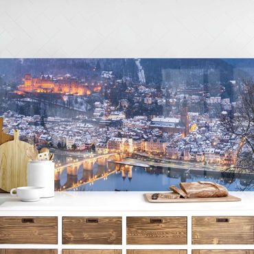 Küchenrückwand - Winterliches Heidelberg