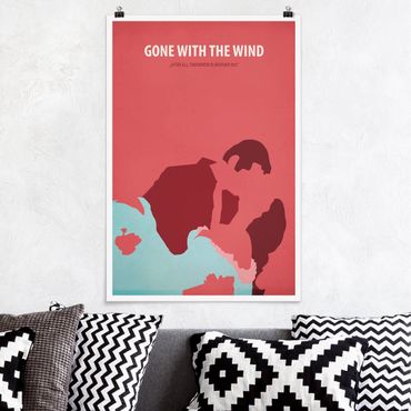Poster - Filmposter Gone with the wind - Hochformat 3:2
