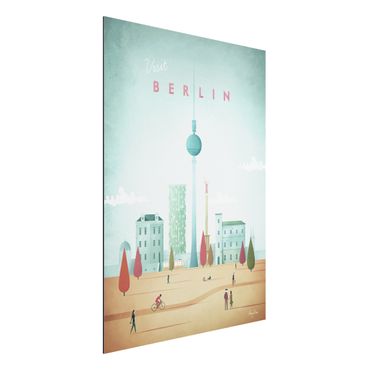 Aluminium Print - Reiseposter - Berlin - Hochformat 4:3