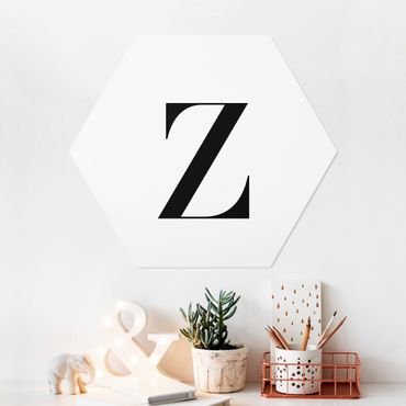 Hexagon Bild Forex - Buchstabe Serif Weiß Z