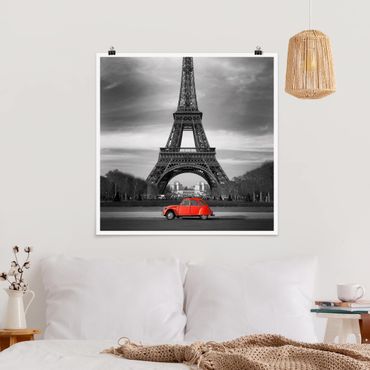 Poster - Spot on Paris - Quadrat 1:1