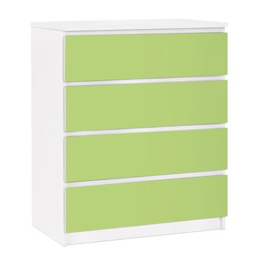 Möbelfolie für IKEA Malm Kommode - selbstklebende Folie Colour Spring Green