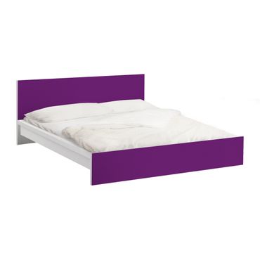 Möbelfolie für IKEA Malm Bett niedrig 180x200cm - Klebefolie Colour Purple