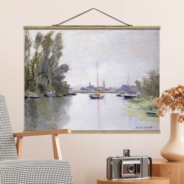 Stoffbild mit Posterleisten - Claude Monet - Argenteuil - Querformat 4:3