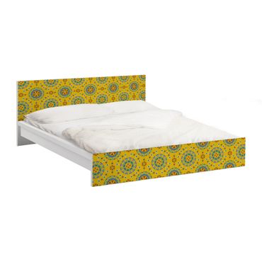 Möbelfolie für IKEA Malm Bett niedrig 140x200cm - Klebefolie Wayuu Design