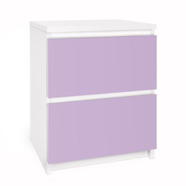 Möbelfolie für IKEA Malm Kommode - Selbstklebefolie Colour Lavender