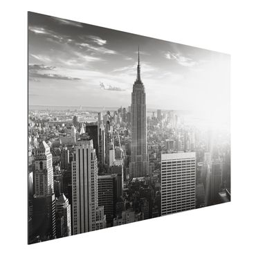 Alu-Dibond Bild - Manhattan Skyline Panorama