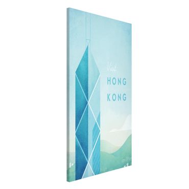 Magnettafel - Reiseposter - Hong Kong - Memoboard Hochformat 4:3