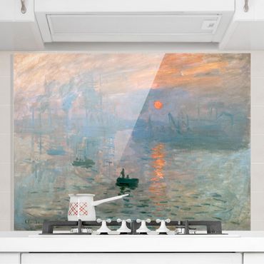 Glas Spritzschutz - Claude Monet - Impression - Querformat - 4:3