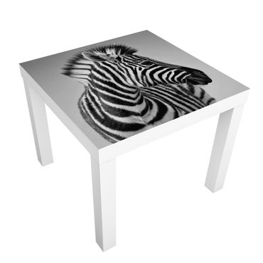 Möbelfolie für IKEA Lack - Klebefolie Zebra Baby Portrait II
