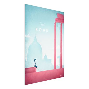 Forex Fine Art Print - Reiseposter - Rom - Hochformat 4:3