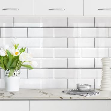 Küchenrückwand - Keramikfliesen Weiß