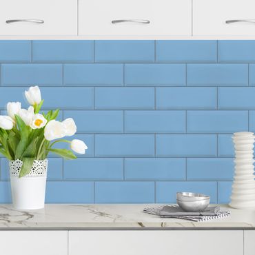 Küchenrückwand - Keramikfliesen Blau
